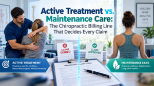 Active Treatment vs. Maintenance Care: The Chiropractic Billing Line That Decides Every Claim